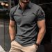 2025d Summer Quick-Dry Men's With Turn-Down Collar, Button, Arm Pockets, Sports Polo Shirt_viptrois.com
