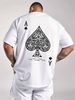Men's 100% Cotton Stretch Fabric T-Shirt Casual Round Neck Short Sleeve With Print Ideal Gift Comfortable And Breathable For All Seasons Gift For Men_viptrois.com