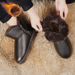 Winter Snow Boots Men's New Fur Integrated Warm Piled Thickened Leather Waterproof Casual Sports Cotton Shoes_viptrois.com