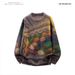 Autumn Winter Hong Kong Style Craft 3D Printed Knitted Jacket Large Size Loose Fit Sweater Men's Pants_viptrois.com
