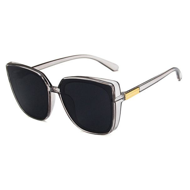 Mode Kunststoff Cat Eye Frauen Übergroße Sonnenbrille Designer Vintage Retro Sonnenbrille Für Weibliche UV400_viptrois.com