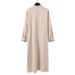 Men's Clothing Simple Long Men's Stand Up Collar Muslim Embroidered Long Sleeved Robe New Traditional Men_viptrois.com