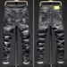 Men's Clothing Style Slim Elastic Trendy Skinny Pants With Holes And Patches Personality Trendy Brand Boys Long Pants_viptrois.com
