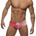 UXH Men's Gradient Polka Dot Triangle With Cups Fashion Anti-Exposure Enhancing Swim Trunks For Men_viptrois.com