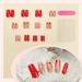 New Christmas Wearable Nails Glitter Antlers False Nails Wearable Nail Art Patches Nail Art Nails_viptrois.com
