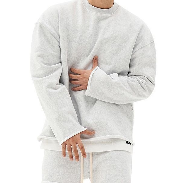 Muscle Fitness Brother Sports Loose Round Neck Men's Casual Training Running Large Size Hoodie Autumn And Winter_viptrois.com