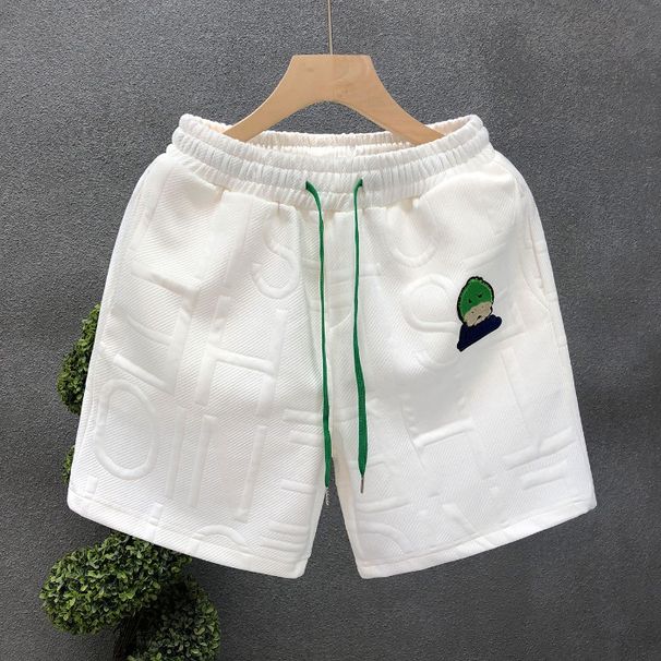 Men's Clothing jacquard shorts men's summer big brand style white brand shorts men's half pants_viptrois.com