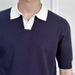 Men's Slim Fit Knit Polo Shirt – Summer Casual Lapel Short Sleeve, High-End Color Block Design For Business & Elegant Style_viptrois.com