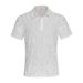 Men's Clothing Men's Summer Transparent Henry Shirt Printed Polo Shirt Party Nightclub Lapel Short Sleeve_viptrois.com