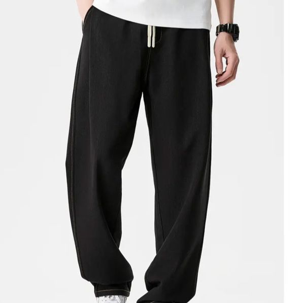 Men's Clothing Summer New Cool Soft Jeans Casual Pants Men's Trousers Men And Women Customized Cationic Loose Versatile Men's Pants_viptrois.com