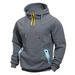 Spring Autumn 2025 Fashion Hoodies Outerwear Men's 100% Polyester Splicing Long Sleeve Casual Loose Hooded Sweatshirts M-3XL_viptrois.com