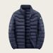 Men's Winter Hooded Puffer Jacket With Fleece Lining, Oversized Fit, Warm & Stylish Coat For Urban Fashion (Black/Grey/Blue)_viptrois.com