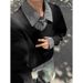 Two-Piece Polo Collar Sweatshirt For Men Spring Cleanf Shirt Patchwork Layered Long Sleeve T-Shirt Miu Style_viptrois.com