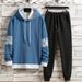 Men's Clothing Hooded Casual Pants Two Piece New Men's 2024 Trendy Hoodie Sweater Sports Suit Autumn Ant Cloth Korean Version_viptrois.com
