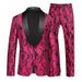 Men's Clothing New Men's Suit Two Piece Suit Korean Style Youth Trend Fashion Casual Jacquard Suit Men's Dress_viptrois.com