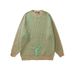 Men's Clothing Knit Sweater – Oversized Streetwear Pullover With Artistic Ripped Details (Burgundy, Sage Green, Light Gray) | Soft Deer Fleece Fabric_viptrois.com