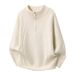 Knitted Sweater Autumn New Fashion Zipper Neck Sweater Men_viptrois.com