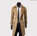 Men's Clothing New Men's Double Breasted Nylon Windbreaker Mid Length Trendy Slim Casual Coat_viptrois.com