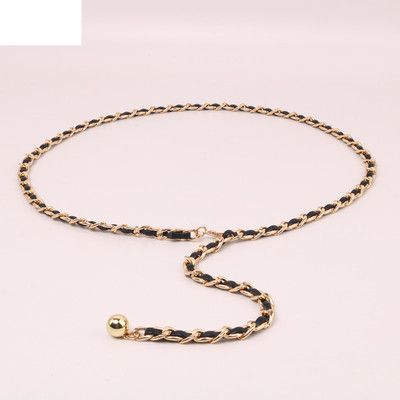 Love Heart Pearl Waist Chain Metal Chain Belt Braided Waist Waist Seal Ins Style Peach Heart Waist Chain for Women_viptrois.com