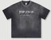 Men's Clothing Summer American Fashion Brand Heavy Tie Dye Washed Old T Shirt Street Style Letter Short Sleeved T Shirt Men_viptrois.com