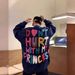 New Casual Letter Explosion Print Men's Clothing Fashion Hoodie Men's Harajuku Retro Autumn_viptrois.com