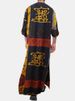 Men's Moslem Muslim Robes, New Men's Clothing, Casual, Loose, Oracle Ethnic Print Long Robes_viptrois.com