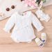 Baby clothing Baby long sleeve pit strip ha scarf girl baby autumn and winter jumpsuit bag fart clothes crawling suit_viptrois.com