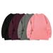 Minimalist Solid Men’s Sweater – Korean-Inspired Oversized Pullover (Black/Grey/Burgundy/Pink, S-XL)_viptrois.com