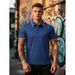 Men's Cooling Polo Shirt Short Sleeved T-Shirt Collared Casual Skin Friendly Asian Sizes Summer Top_viptrois.com
