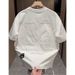 Summer New Short Men's Trendy Embroidered Simple T-Shirt Fashion Casual Half Sleeve Tee Shirt_viptrois.com