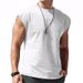 Men's Clothing Summer New Sleeveless T Shirt Youth Loose Solid Color Thin Waistcoat Vest Men_viptrois.com