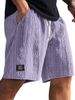 Men's Clothing Daily Jacquard Texture Fashion Logo Casual Comfort Shorts_viptrois.com