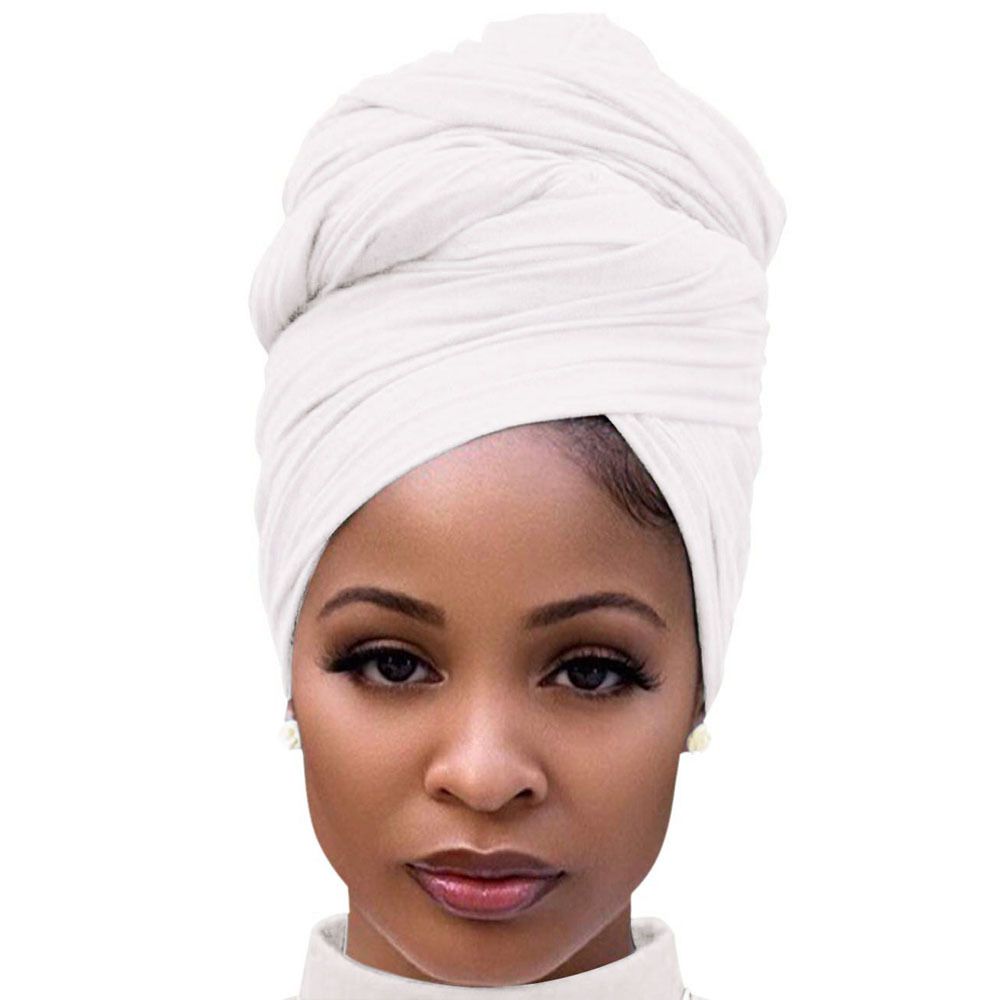 Muslim hat Solid color ethnic style bandana fashion shawls popular multi-color milk silk bandana hats_viptrois.com