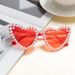 New Candy Color Heart Bride Glasses Sweet Love Party For Women High-end Heart-shaped Pearl Sunglasses_viptrois.com