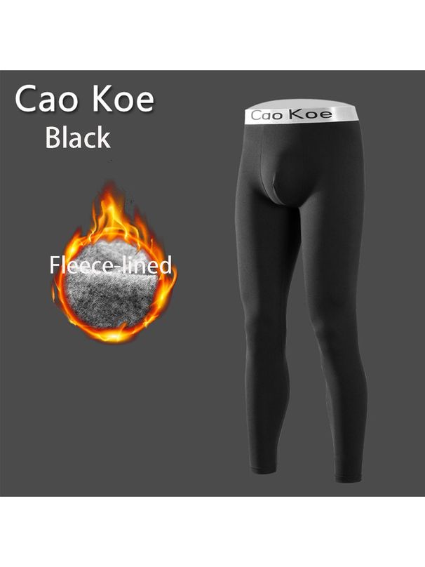 2025 New Velvet Warm Pants Men's Large Autumn Pants Thin Tight Pants Trendy Autumn Winter Youth Leggings_viptrois.com