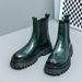 New Fashion Chelsea Boots Men's Pointy Toe Retro Boots British Men's Boots Leather Boots Leather Shoes_viptrois.com