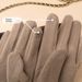 Gentle Bow Winter Driving Gloves For Women, Thickened And Fleece-lined, Warm, Windproof, Woolen, Finger-separated,_viptrois.com