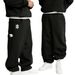 Men's Clothing Trendy Casual Loose Knitted Pants Street Unisex Casual Sweatpants_viptrois.com