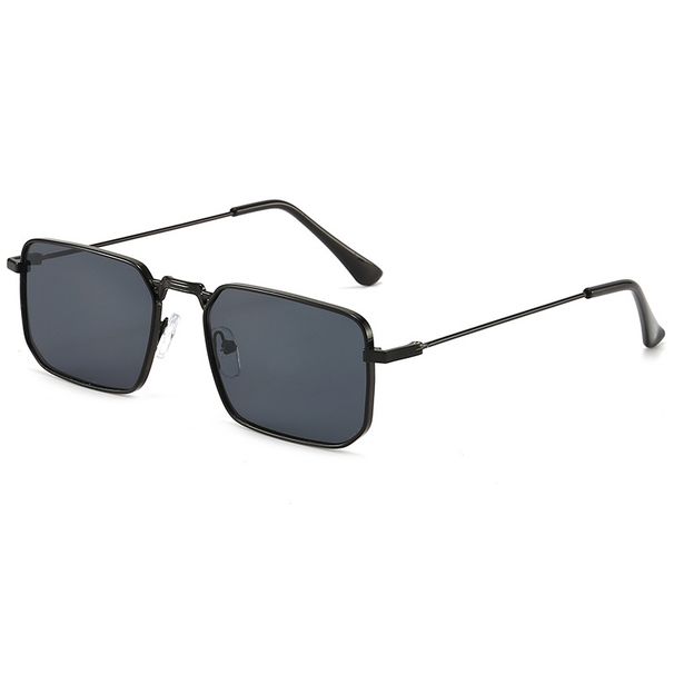High Quality Rectangular Women Metal Frame Vintage Brand Square Sunglasses For Men Shades Female Glasses_viptrois.com