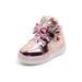 Cartoon Bright Diamond Flash Shoes Boys And Girls Leather Breathable Luminous Sneakers Girls Princess Shoes_viptrois.com