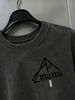 100% Cotton Washed Vintage Men's 3-Pack T-shirts Zmanu Triangle Monogram Print Crew Neck Short Sleeve Casual Tops In Gray Brown Light Gray_viptrois.com