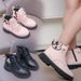 Child's shoes New medium and large children soft soled girls' boots British style princess boots_viptrois.com