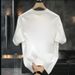 Loose Casual 2025 New Pure Cotton Short Sleeve Summer Men's And Women's T-Shirt Ins Round Neck Top_viptrois.com