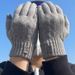 Warm Gloves For Men Can Touch Screen Wool Knitting Riding And Driving With Wool Thickening For Cold Protection_viptrois.com