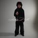 Men's European American Long Sleeved Pullover Hoodie Sweatshirt Punk Print Jacket Street Trend Y2k Cross Border Fashion Sweatpants Suit_viptrois.com