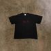 Heavyweight Pure Cotton Oversized T-Shirt Dark Style Printed Loose Short Sleeved Top for Couples High Street Style 250g_viptrois.com