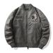 Men's clothing Jacket men's spring and autumn retro stand collar loose casual long sleeve workwear pilot jacket baseball jacket men_viptrois.com