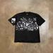 Heavyweight Pure Cotton Retro Loose T-Shirt Short Sleeved for Couples with Hunter Dog Print Unisex 250g_viptrois.com