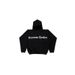 Unisex Oversized Hoodie – Cyrillic Letter Print Drop Shoulder Pullover (Black/White/Olive)_viptrois.com