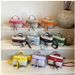 Women’s Bags New Niche Design Retro Canvas Splicing Box Bag Versatile Commuter Handbag Shoulder Messenger Lunch Box Bag_viptrois.com